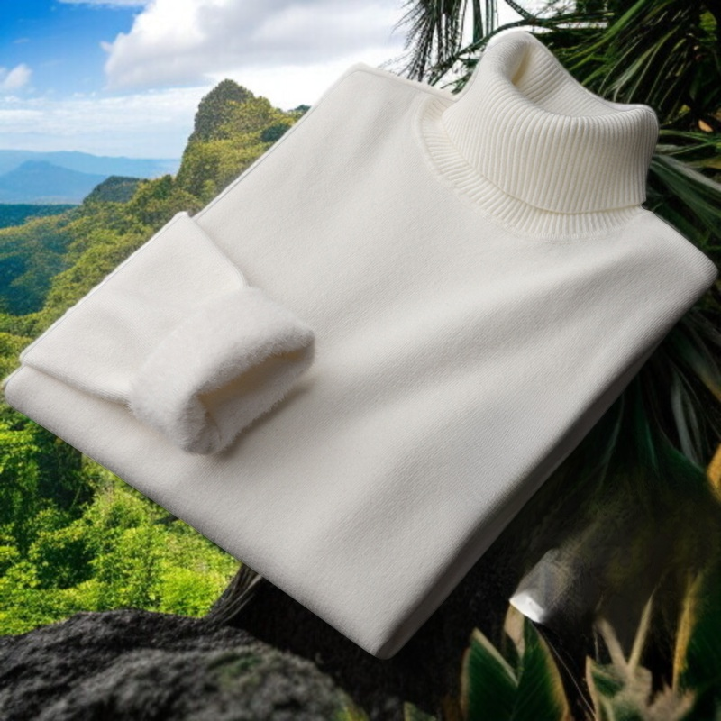 남자 기모 슬림 니트 터틀넥 니트 남 스킨 가을 겨울 캐주얼 니트