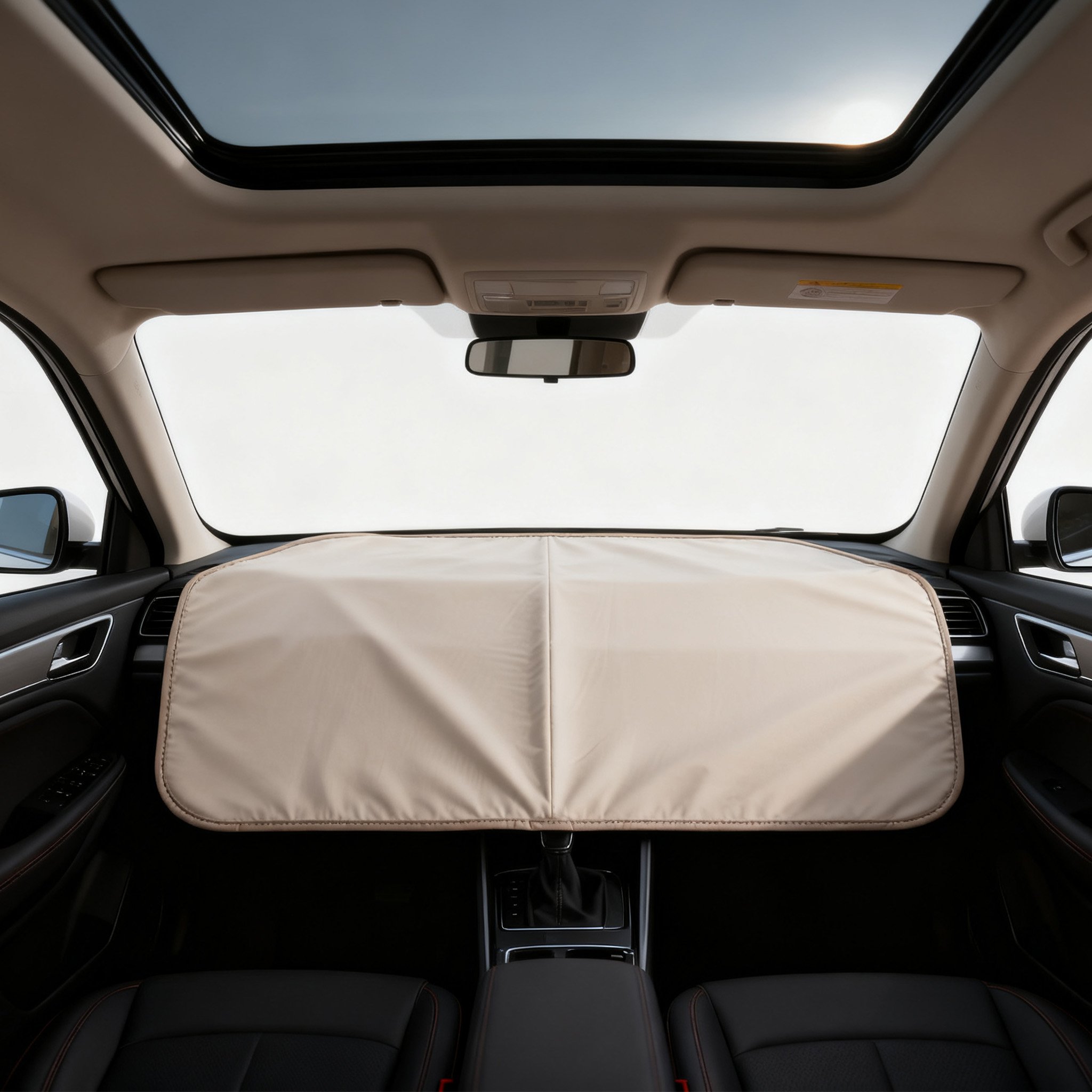 อุปกรณ์กันแดดสำหรับหน้ารถยนต์ พับเก็บสะดวก