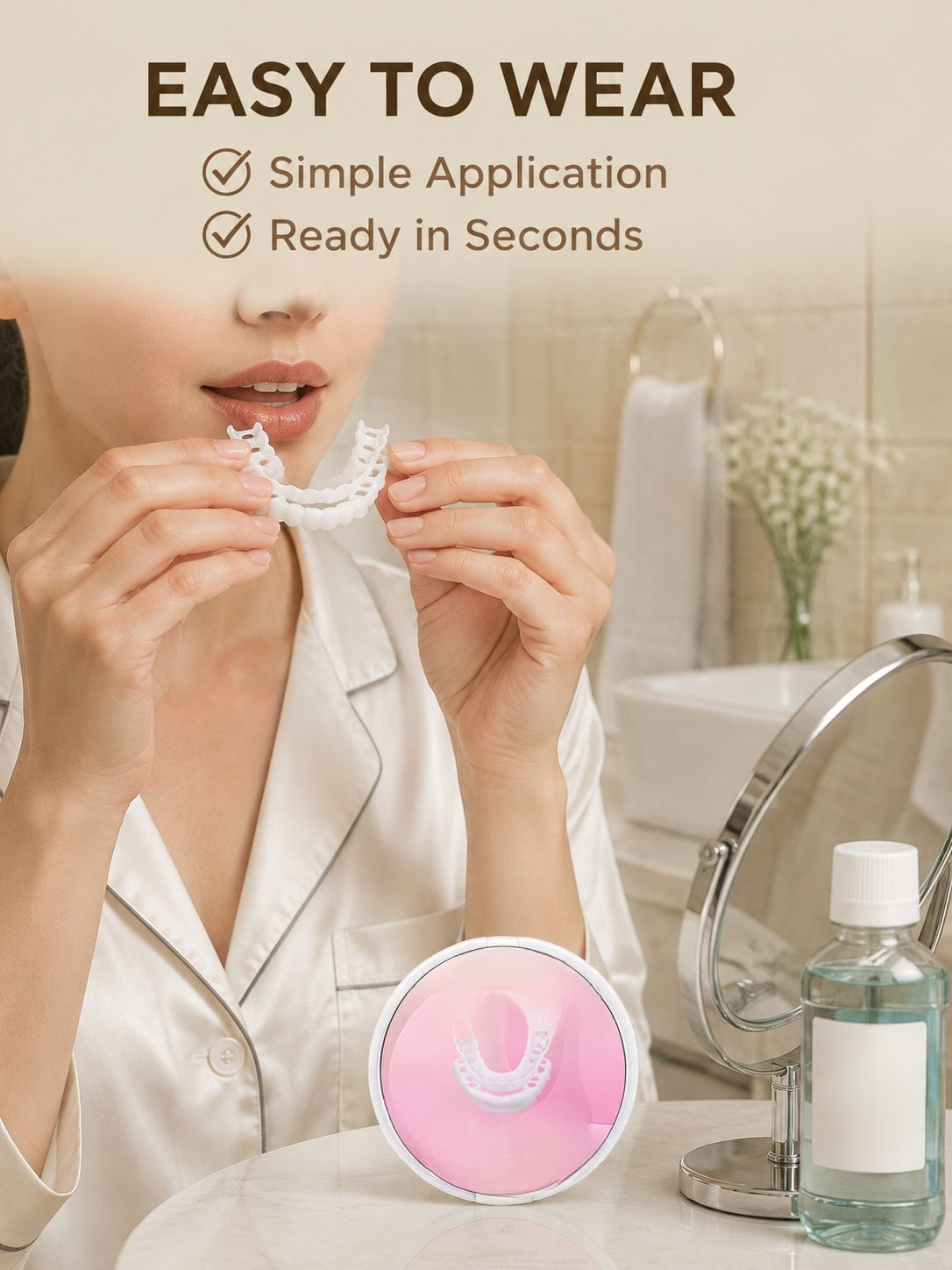 CrazyLife 3rd Gen Silicone Replica White Mouthpiece Color Correction Smile Patch