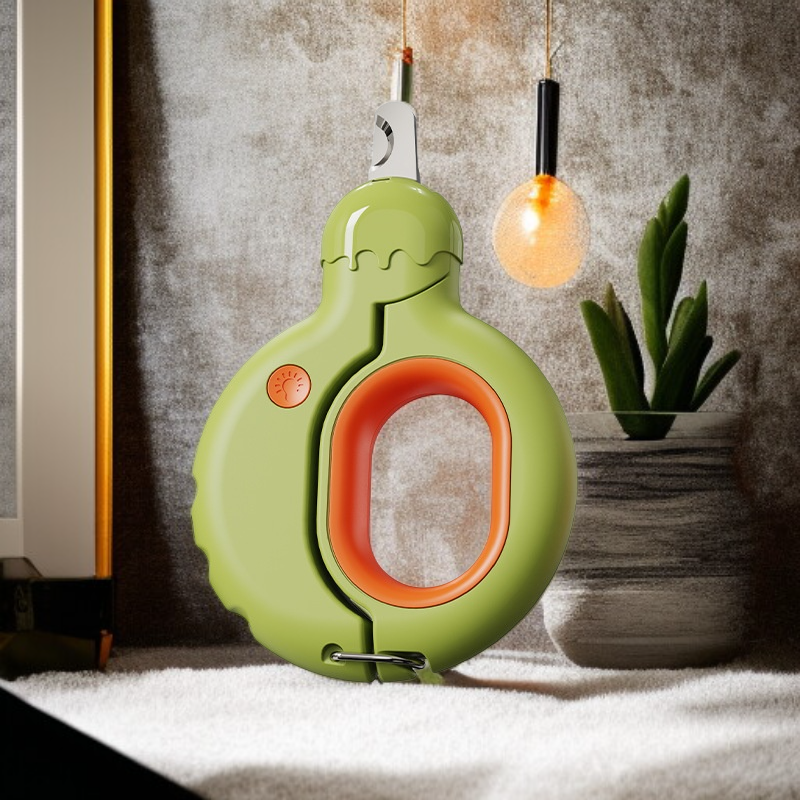 قطاعة أظافر للحيوانات الأليفة مع مبرد كهربائي LED للقطط والكلاب