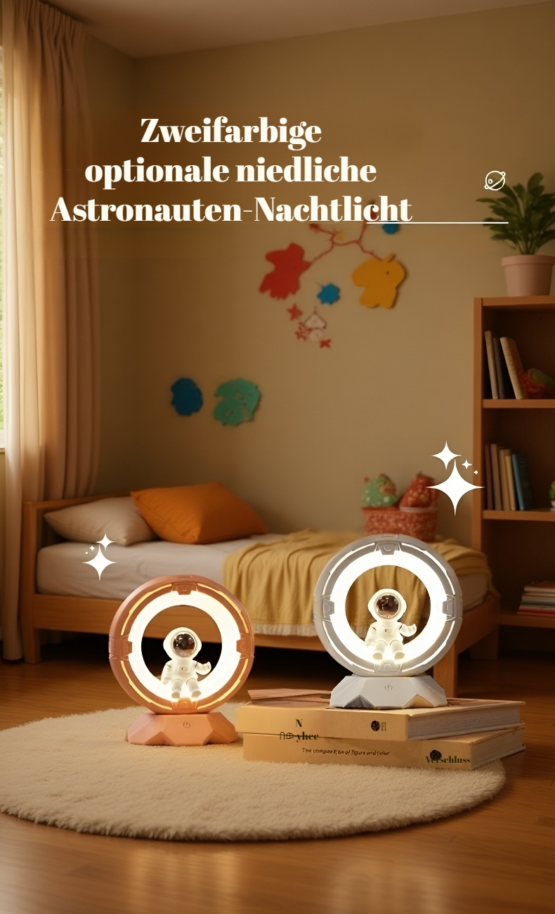 Stimmungsvolles Atmosphärenlicht mit Astronaut Design
