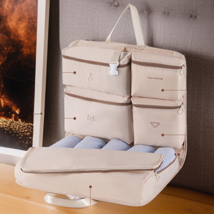 7-in-1 휴대용 대용량 접이식 보관 가방 여행용 벽걸이 보관 가방 수하물 가방