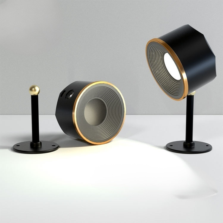 Wall lamp, cylindrical LED projection lamp, magnetic oil painting lamp, exhibition cabinet lamp