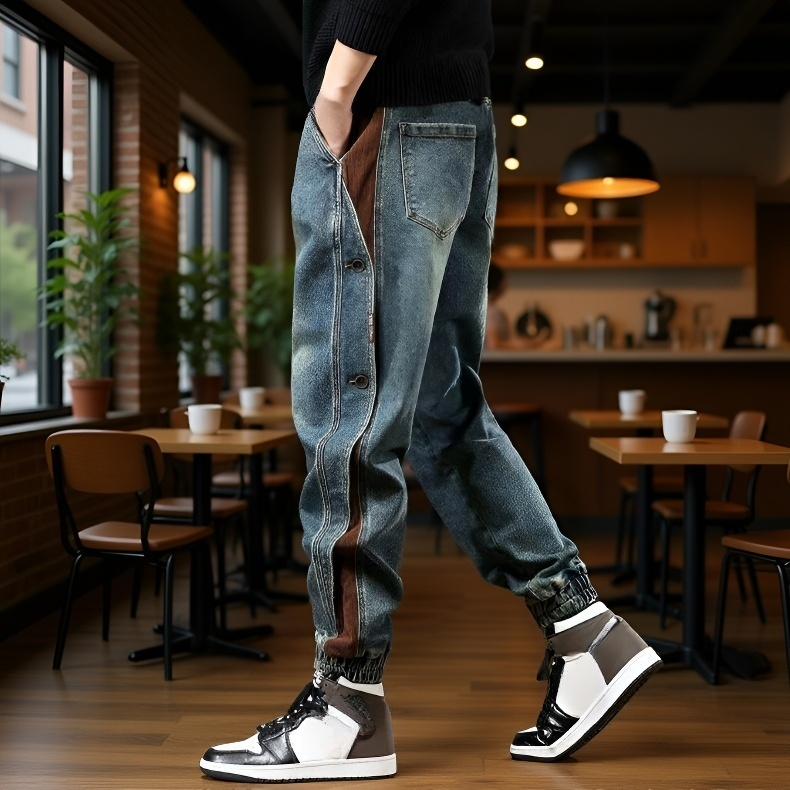 가을 남성 루즈핏 캐주얼 카고 팬츠