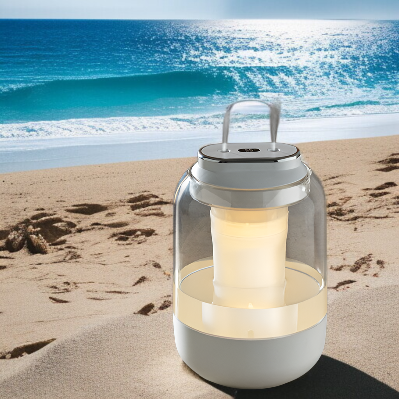 新しいダブルスプレー大容量加湿器家庭用寝室雰囲気ライト大霧量静音スプレーUSB清浄機