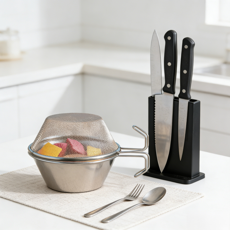 304不鏽鋼戶外露營碗 燒烤野餐炊具咖啡杯登山水杯