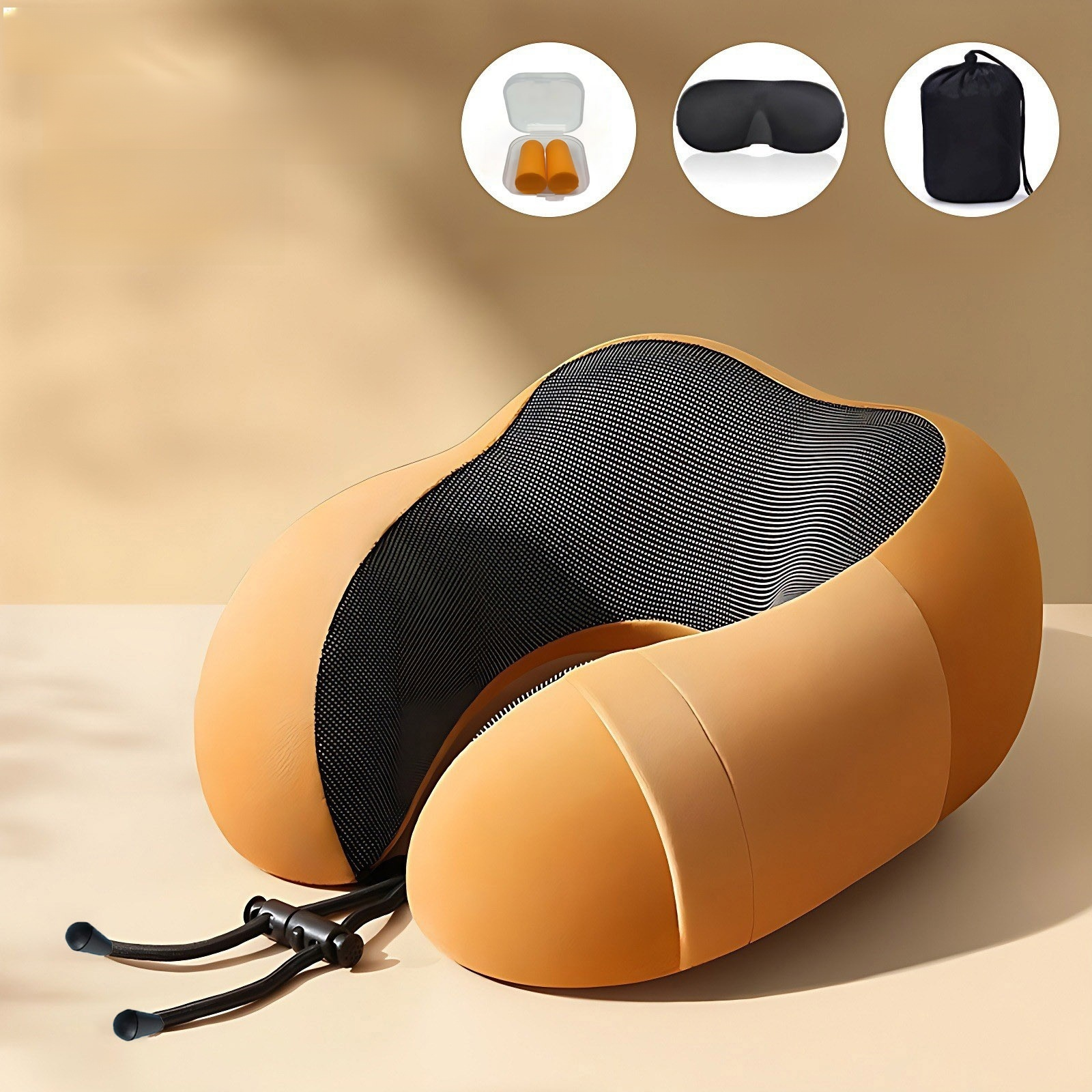 Portable Travel Memory Foam Neck Pillow