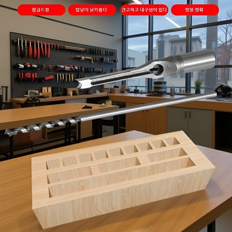 목공용 사각홀 드릴 세트