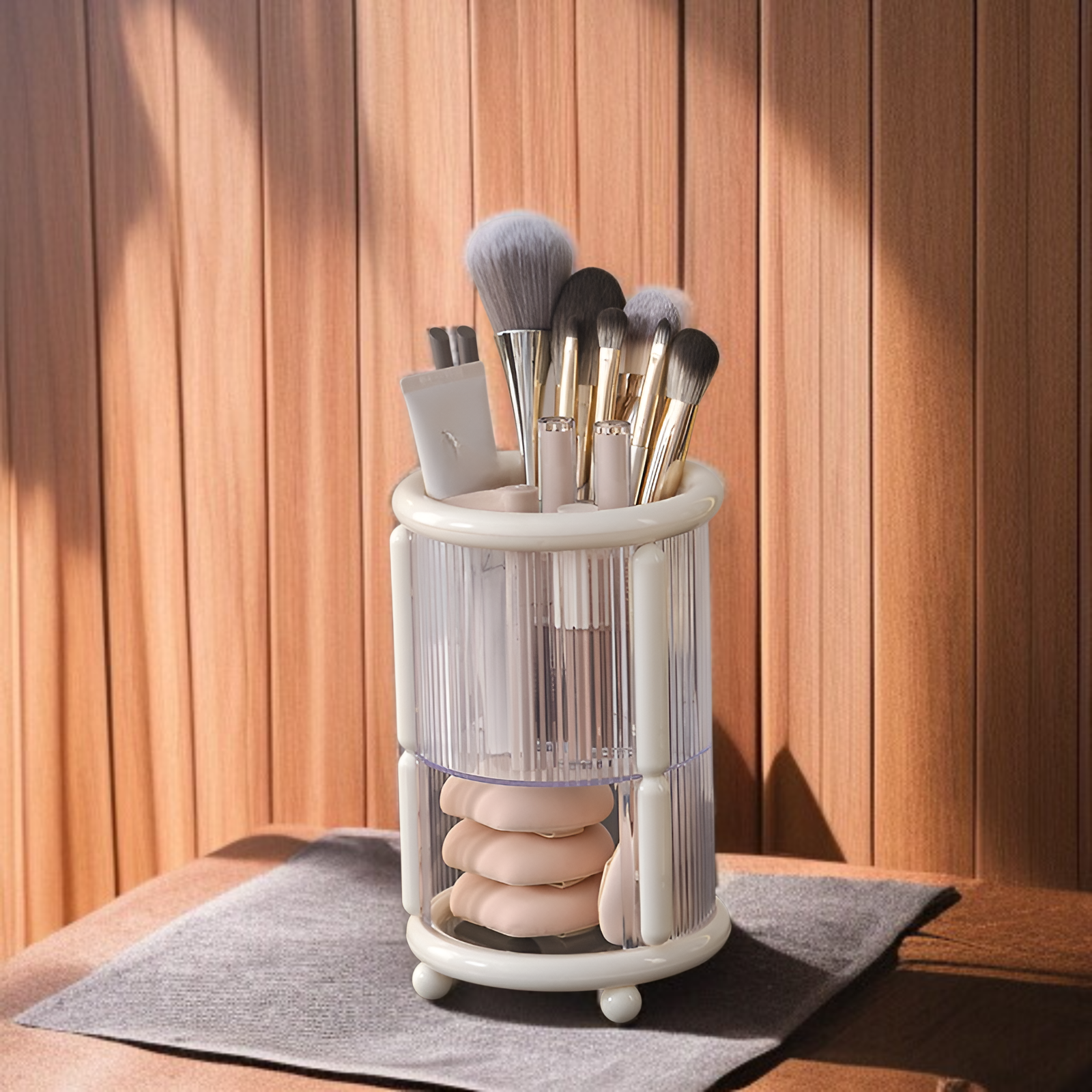 極シンプルメイクブラシ収納バケツ