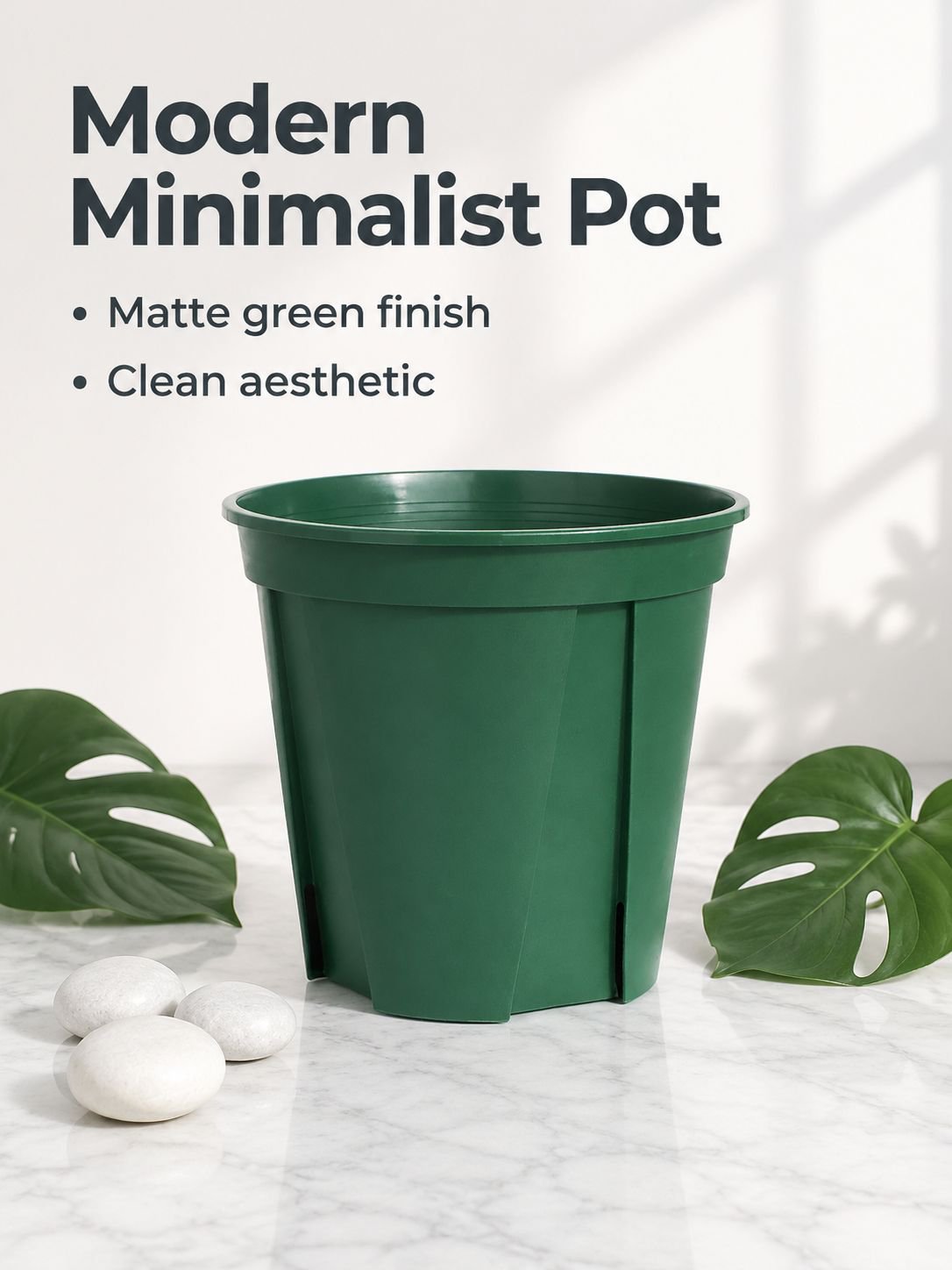 White Plastic Flower Pots, Third-Generation Root Control Pots