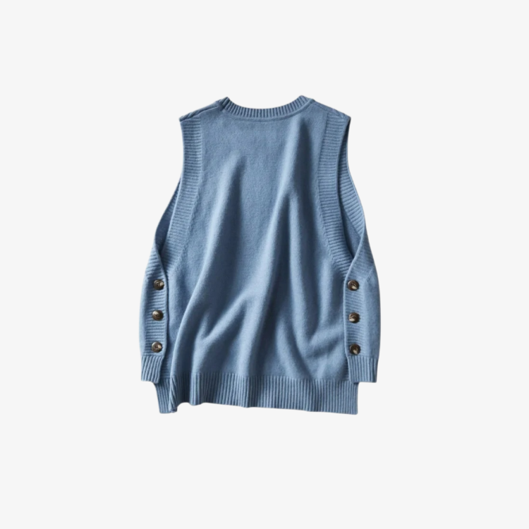 조끼 여 아우터 루즈핏 니트 울 니트 학원풍 니트 조끼 나시 민소매