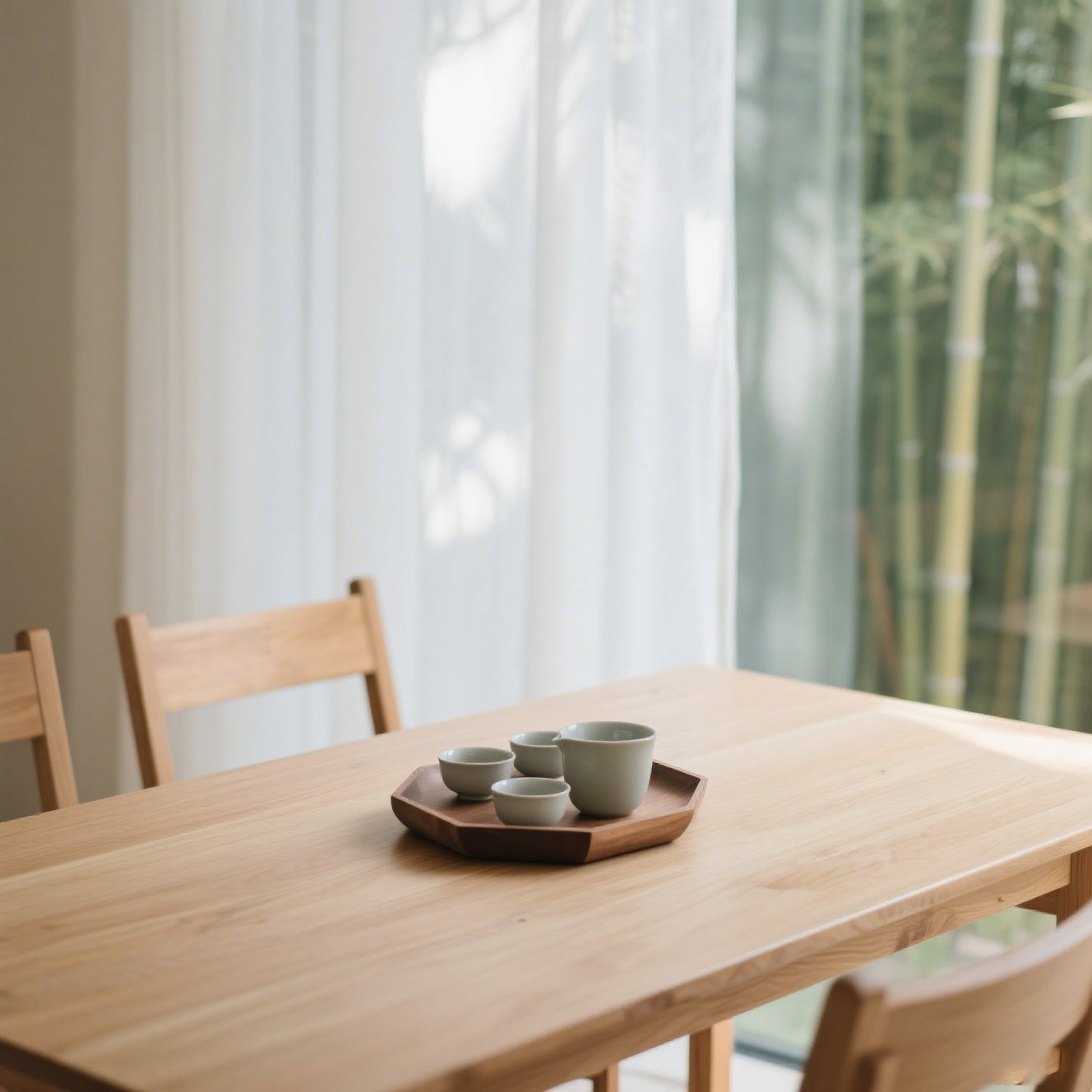 高品質の無垢材ダイニングテーブル