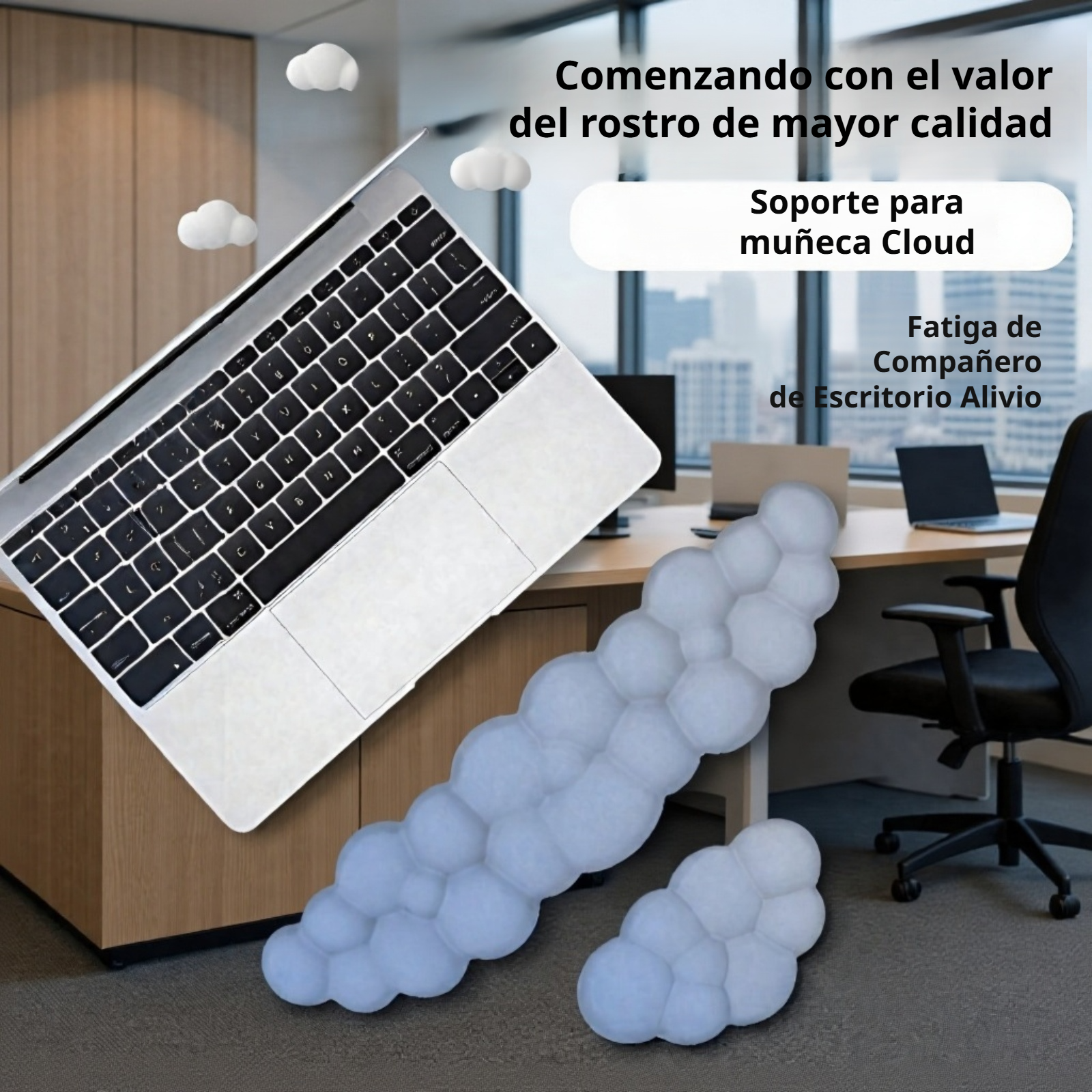 Cloud keyboard and mouse wrist support stylish gradient color multiple colors optional slow rebound 