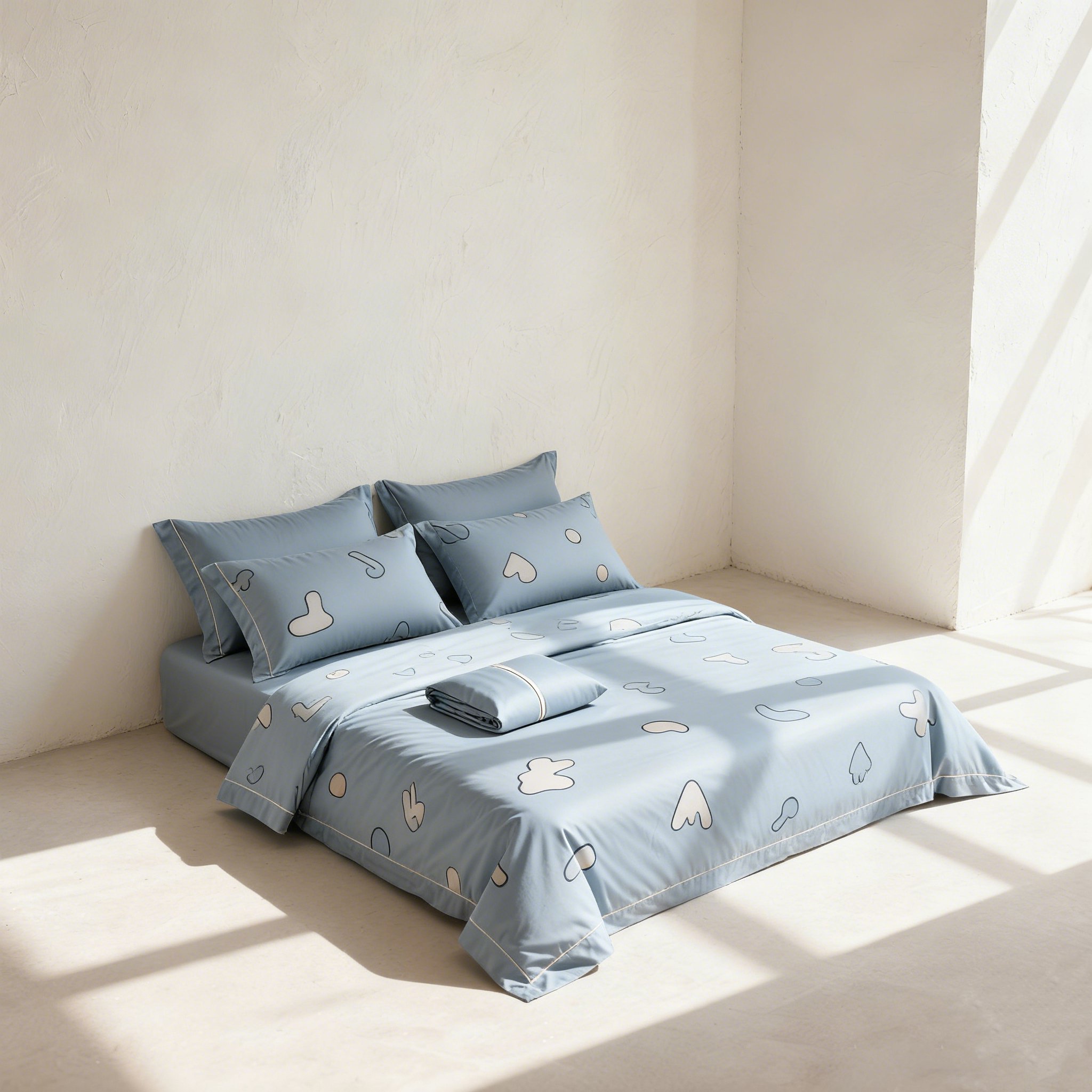 コットン素材の四点セット寝具