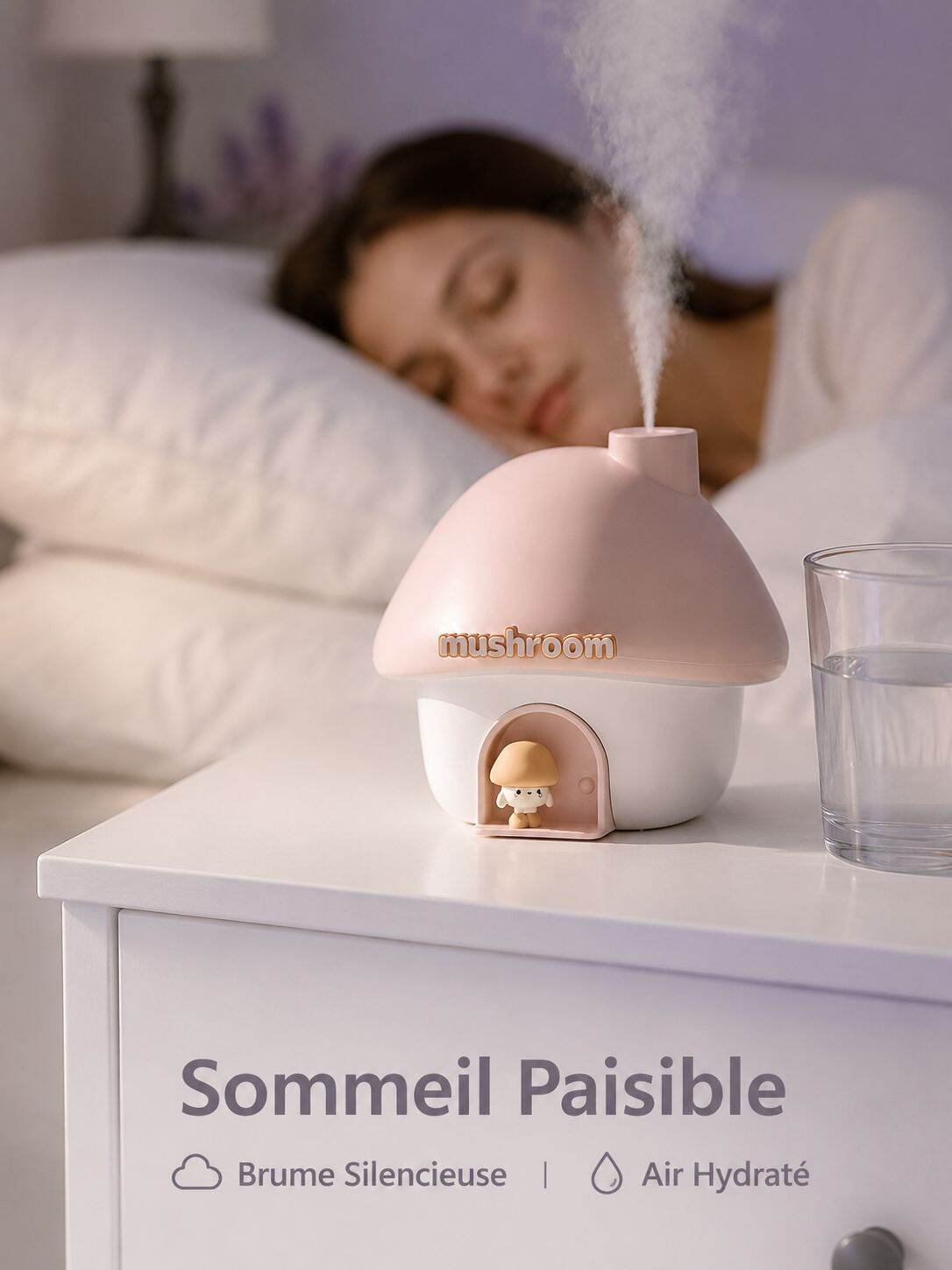 Humidificateur créatif veilleuse maison champignon