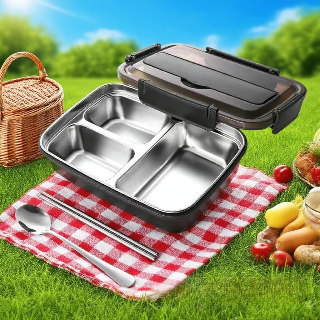 분리형 구조로 사용이 편리한 도시락