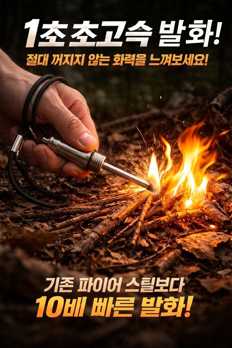 아웃도어 생존 아이템 방수 성냥 디테일