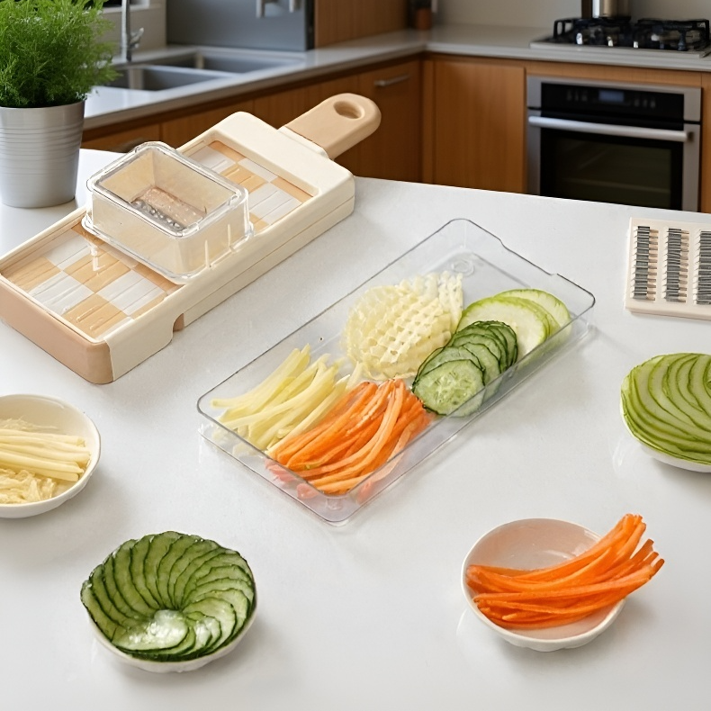 Cuchillas de acero inoxidable del rallador de cocina 4 en 1