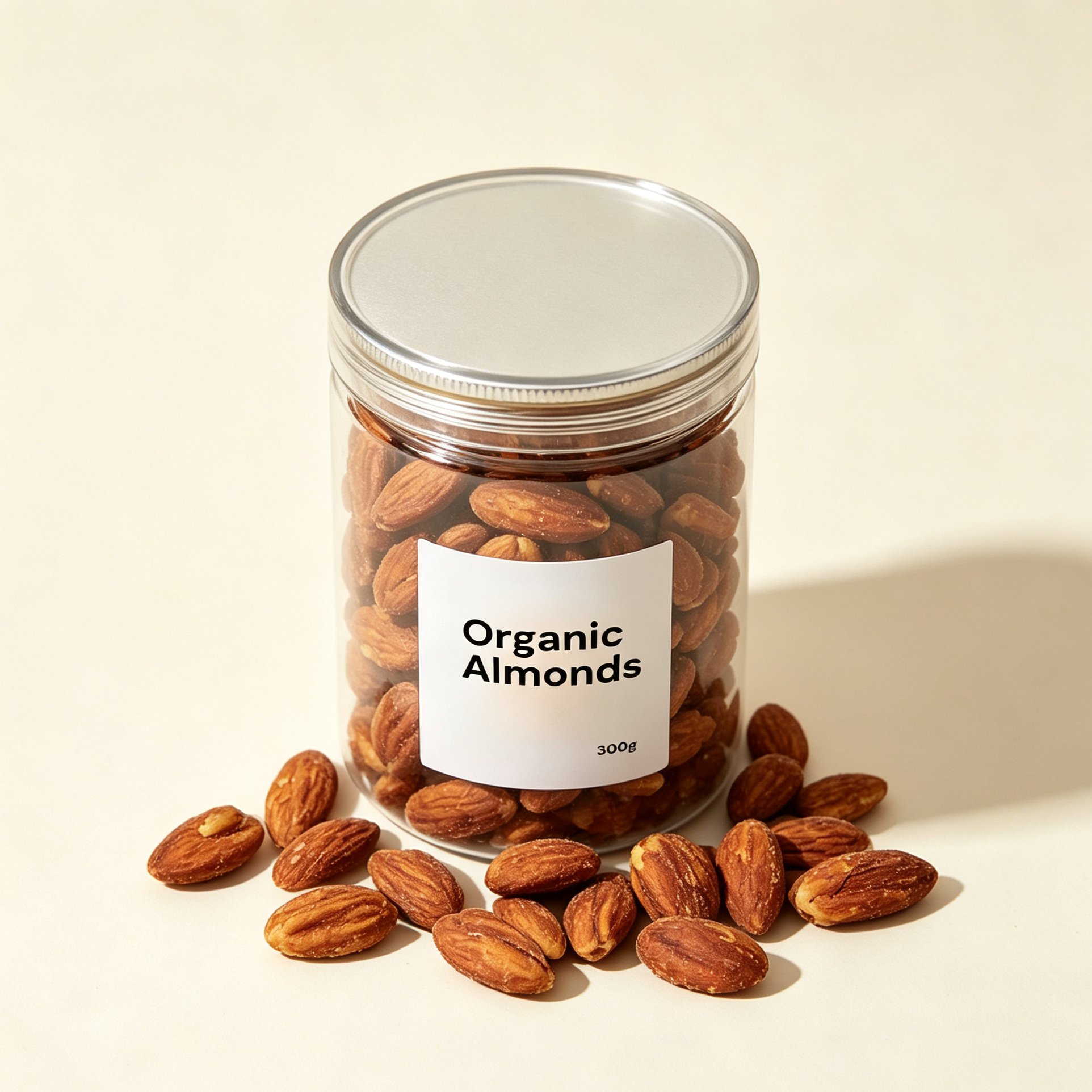 Organic Selected Almonds in premium packaging