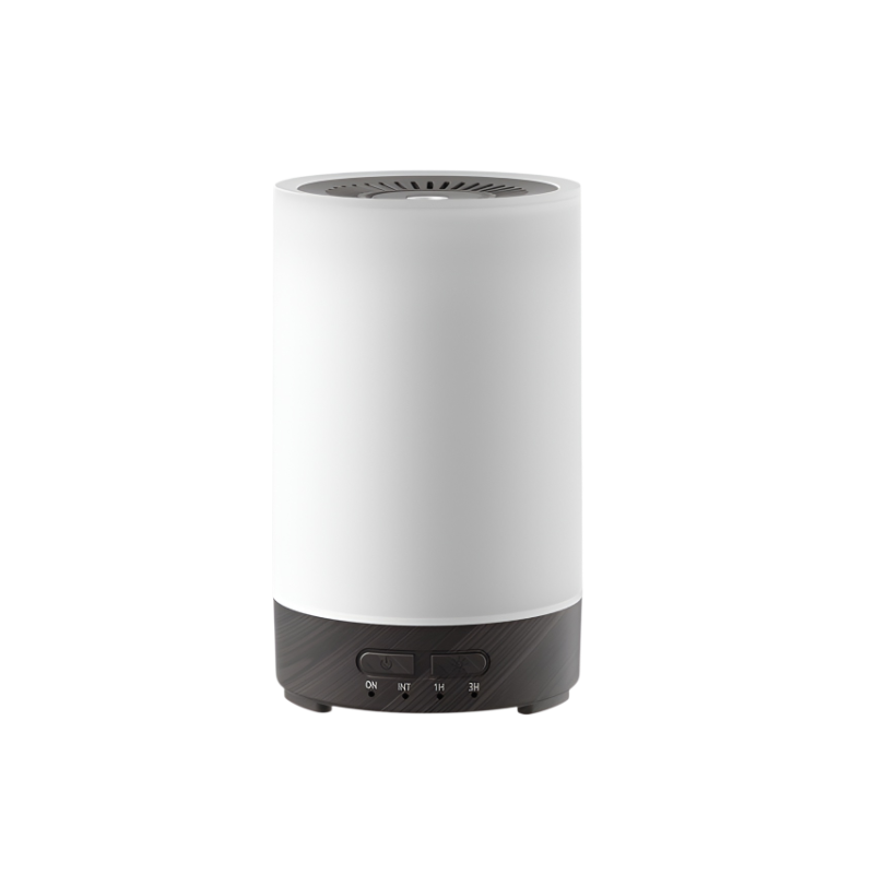 新しいナイトライト加湿器、家庭用USBアロマディフューザー、カラフルな木目調ディフューザー、ミニサイレントベッドルームアロマディフューザー