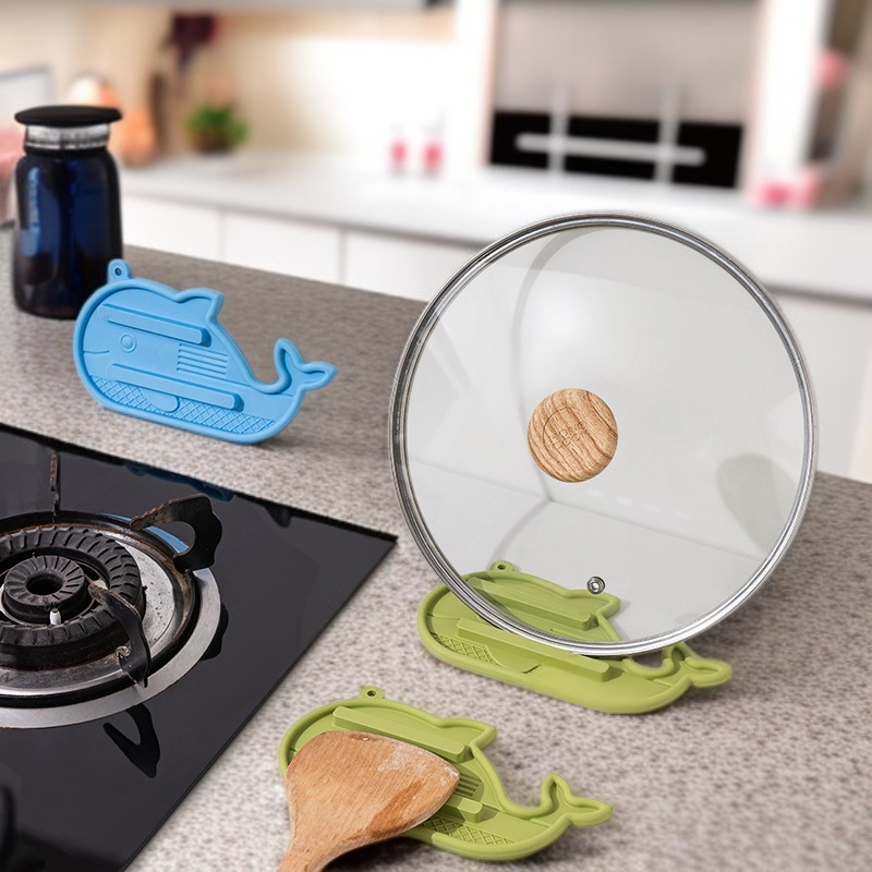 キッチンリトルホエール鍋蓋ラック配置パッド