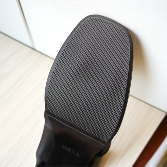 マーティンブーツチェルシーブーツハイレトロチャンキーヒールスキニーブーツブラウンウーンスクエアつま先シングル綿オプションニットストレッチ