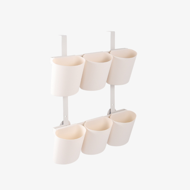 Kitchen Multi-layer Wall Mounted Storage Basket Shelf
