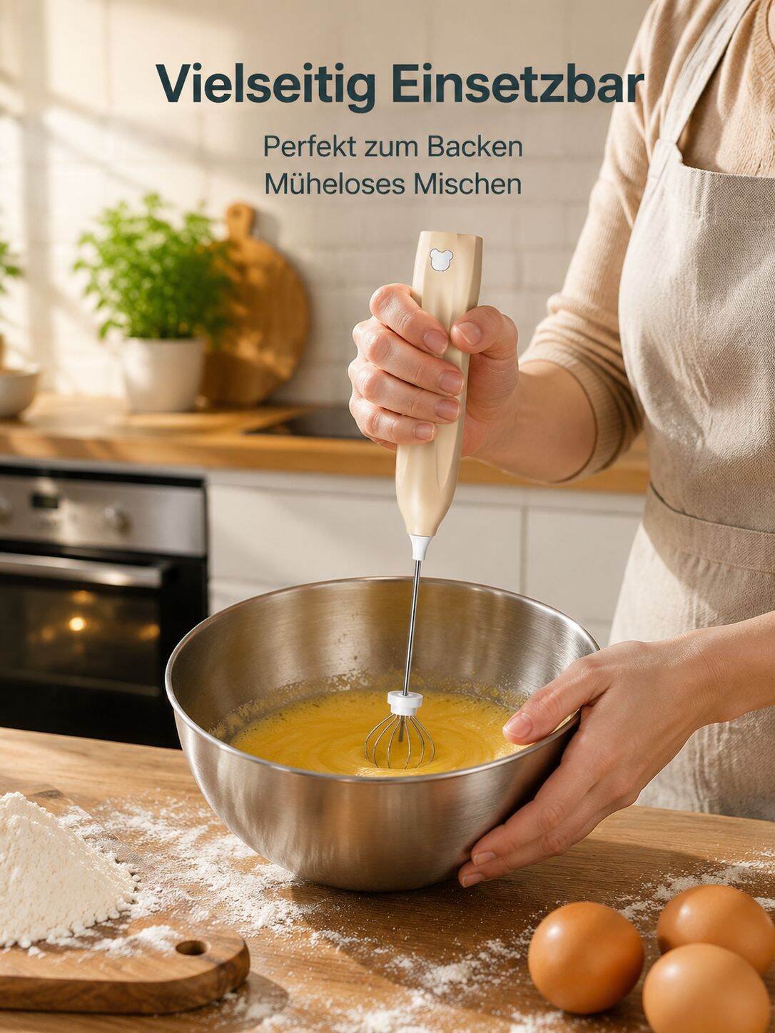 Elektrischer Eiermixer für den Haushalt, Milchaufschäumer, Handmixer
