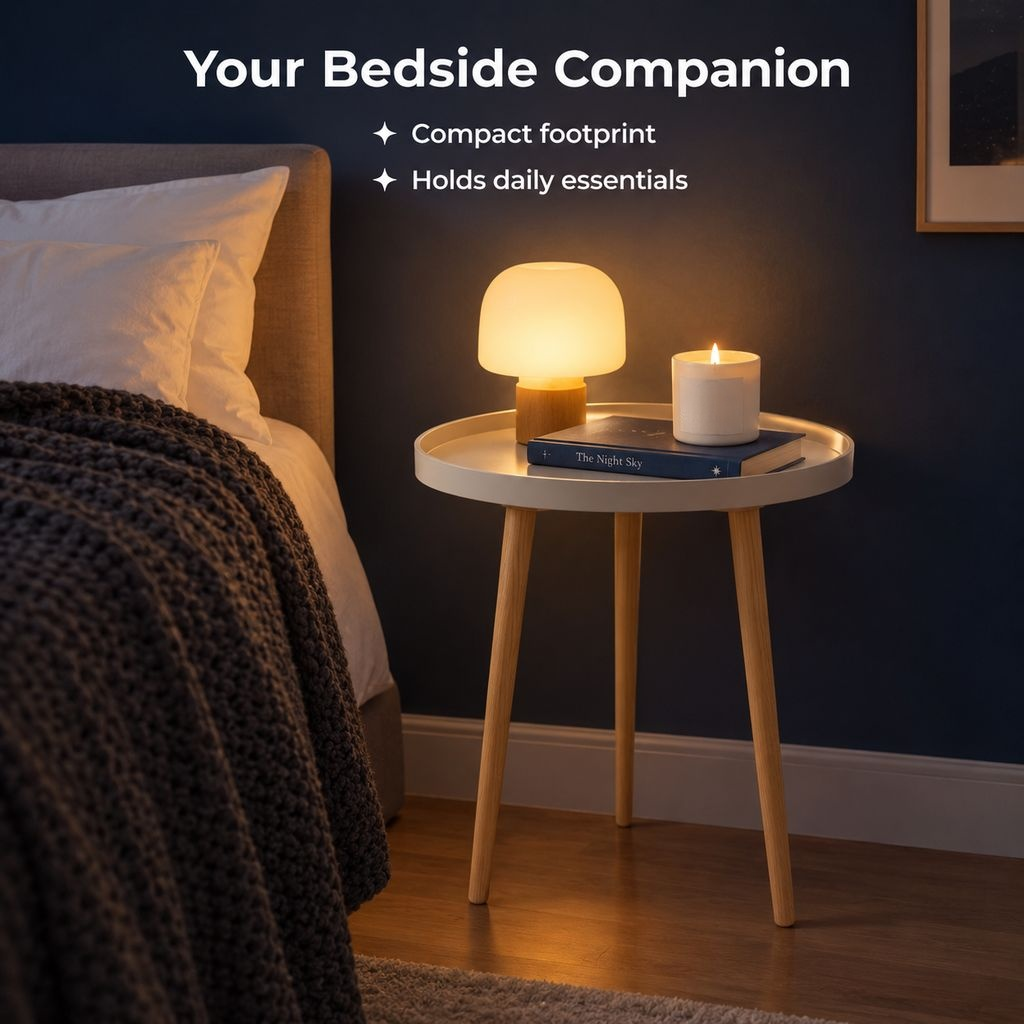 Minimalist Nordic Round Sofa Side Coffee Table