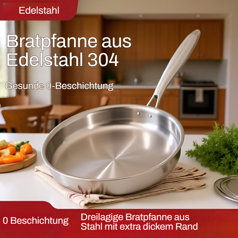 Dicker dreilagiger universal Antihaft-Bratpfanne