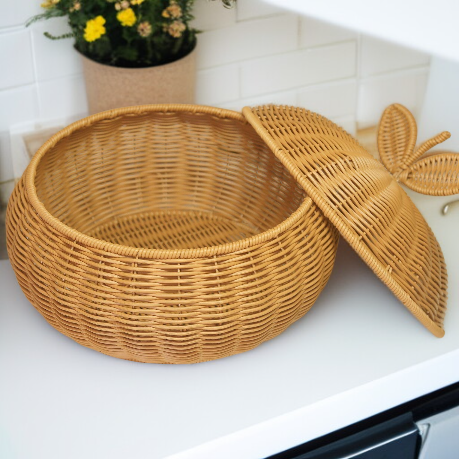 다용도 오렌지 보관 용기(뚜껑 포함)