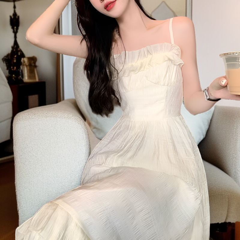 작은 키에 부드러운 롱스커트 미니 스커트 나시 원피스 롱스커트 A라인 스커트