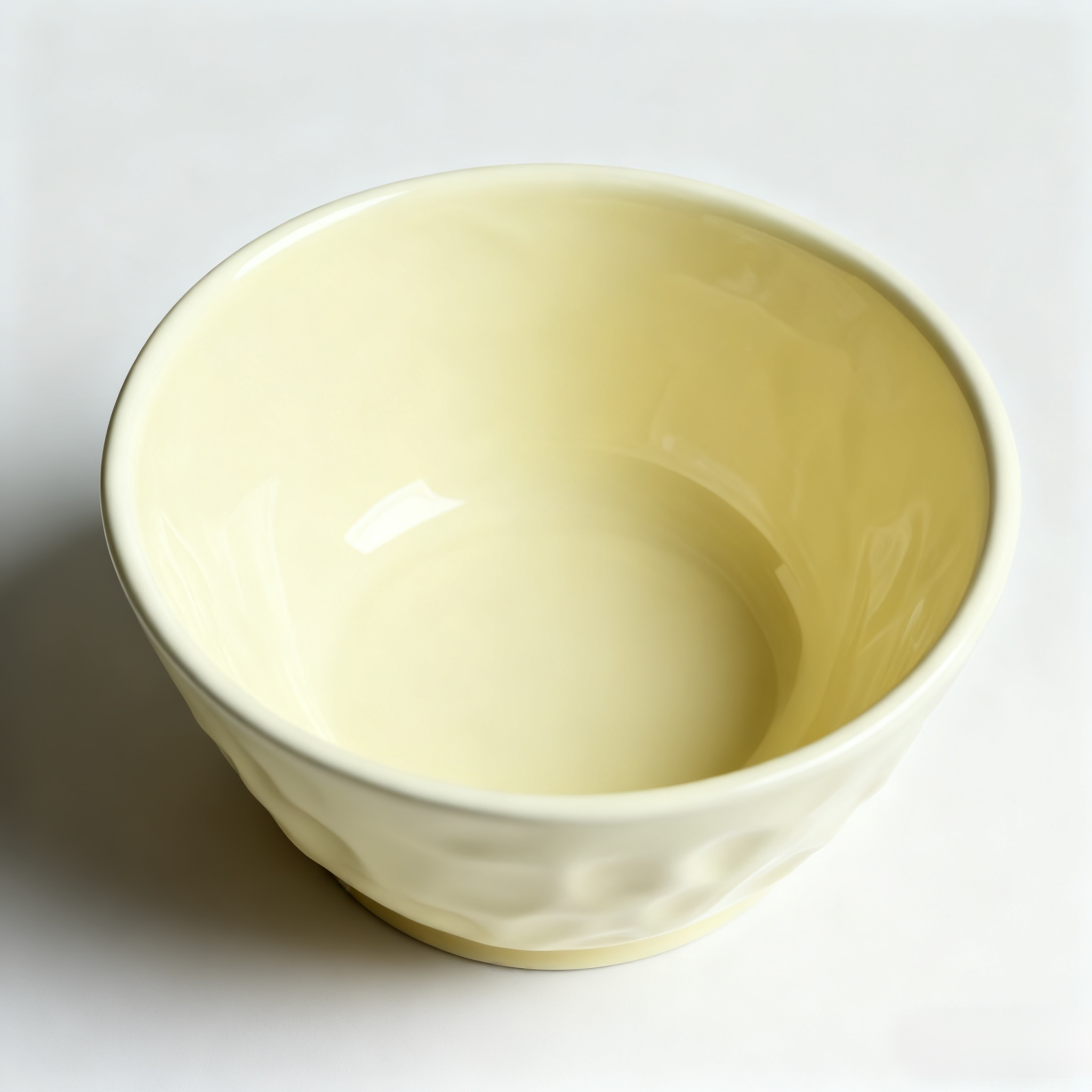 유약 아래 크림 스타일 세라믹 식기 가볍고 고급 가정용（세 개 세트）