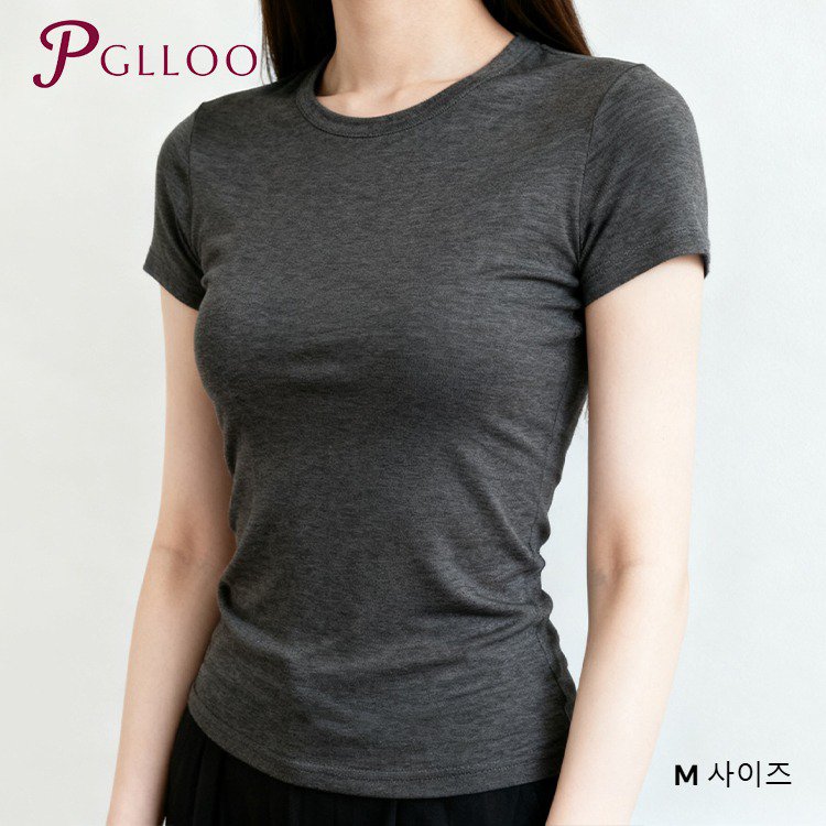 블랙 반팔 셔츠 앞면 디테일