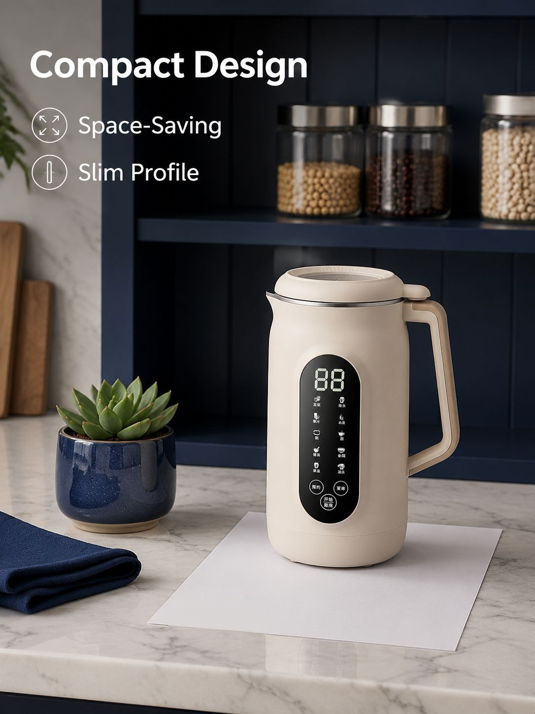 Touch Screen Fully Automatic Multifunctional Soy Milk Maker front view