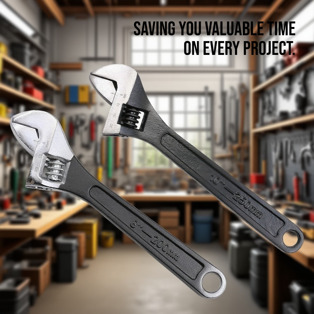 Heavy duty steel wrench for professional use