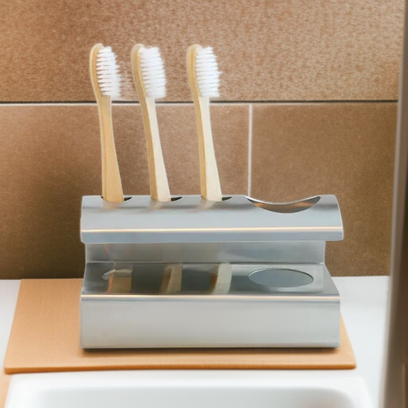 벽걸이 전동칫솔 스탠드 펀치 프리 다용도 수납 고정대