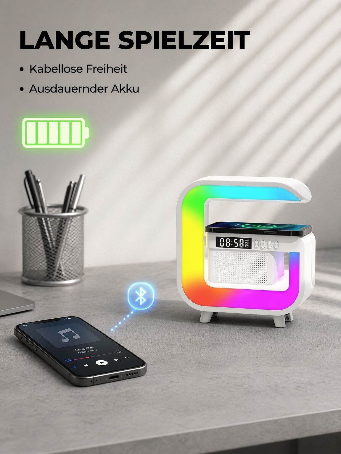 Bluetooth Lautsprecher mit Stimmungslicht