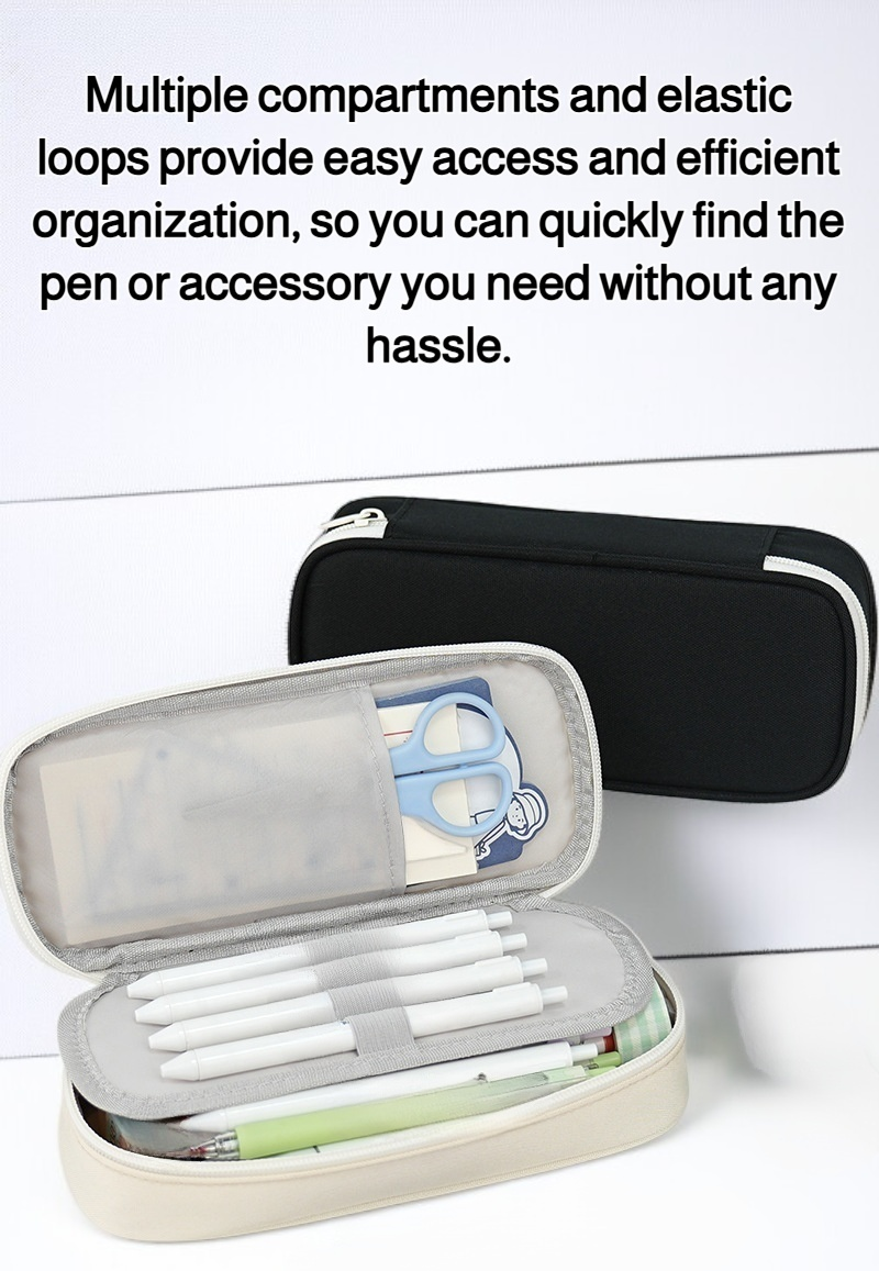 Large Capacity Oxford Cloth Pen Pouch holding 80 pens