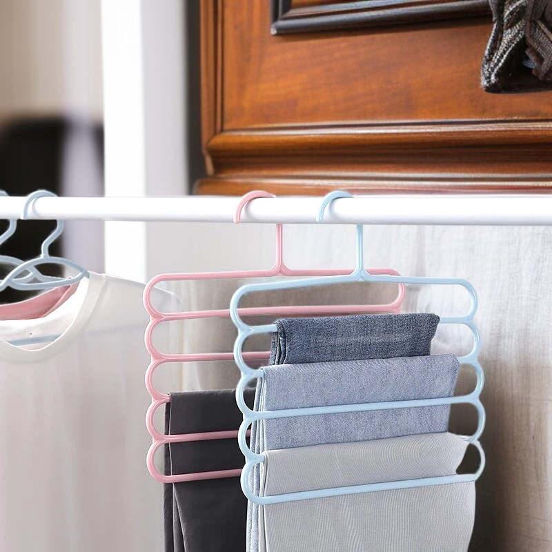 Fünf-lagiger faltbarer Wäscheständer, platzsparendes Design