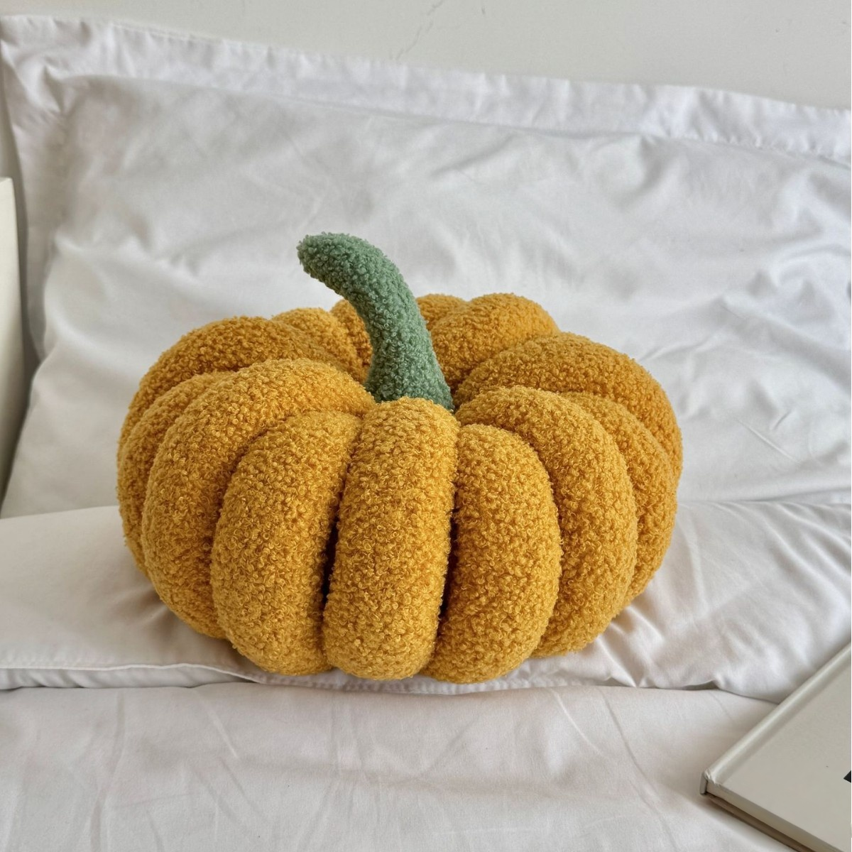 Cute Pumpkin Plush Throw Pillow Halloween Decor
