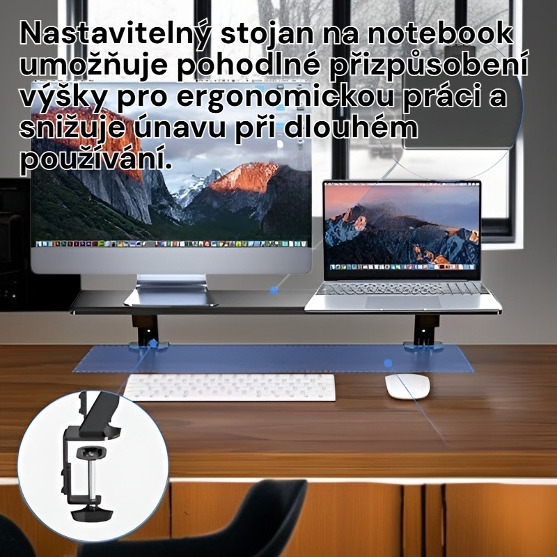 Nastavitelný stolní stojan na notebook 