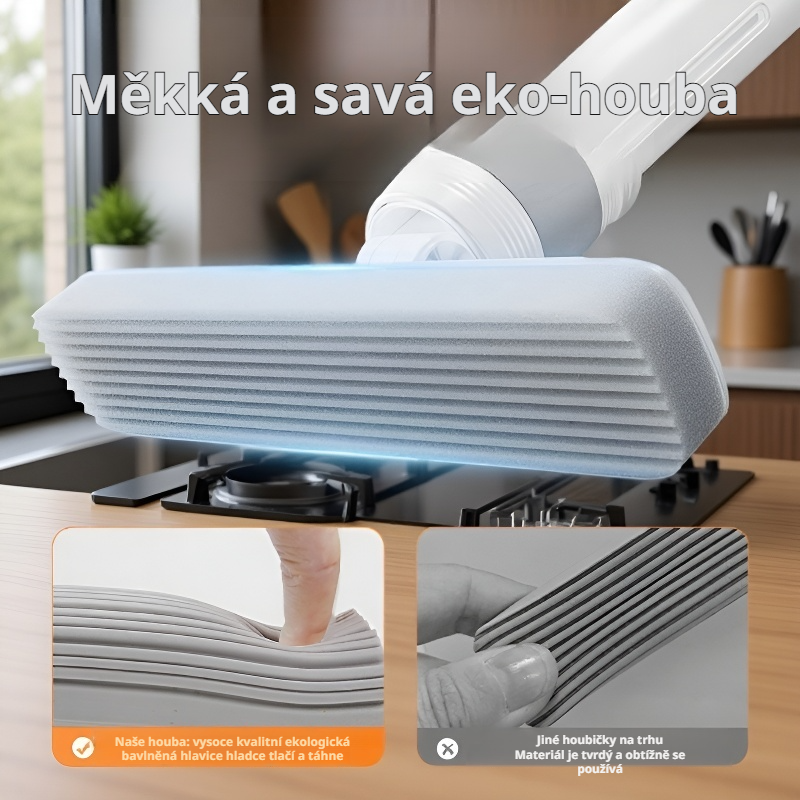 Mini ruční mop pro líné, bez nutnosti mytí rukou