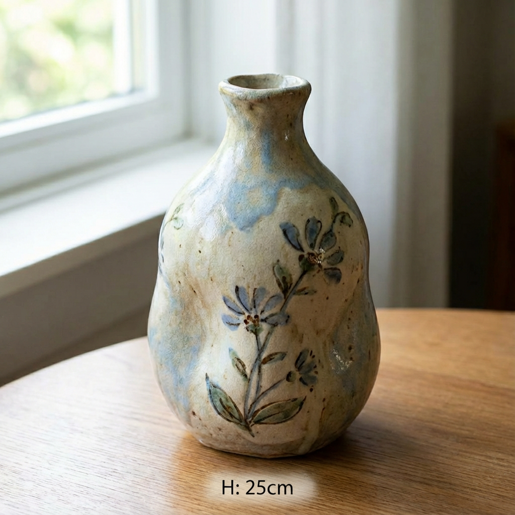 แจกันเซรามิกสีขาวทันสมัย