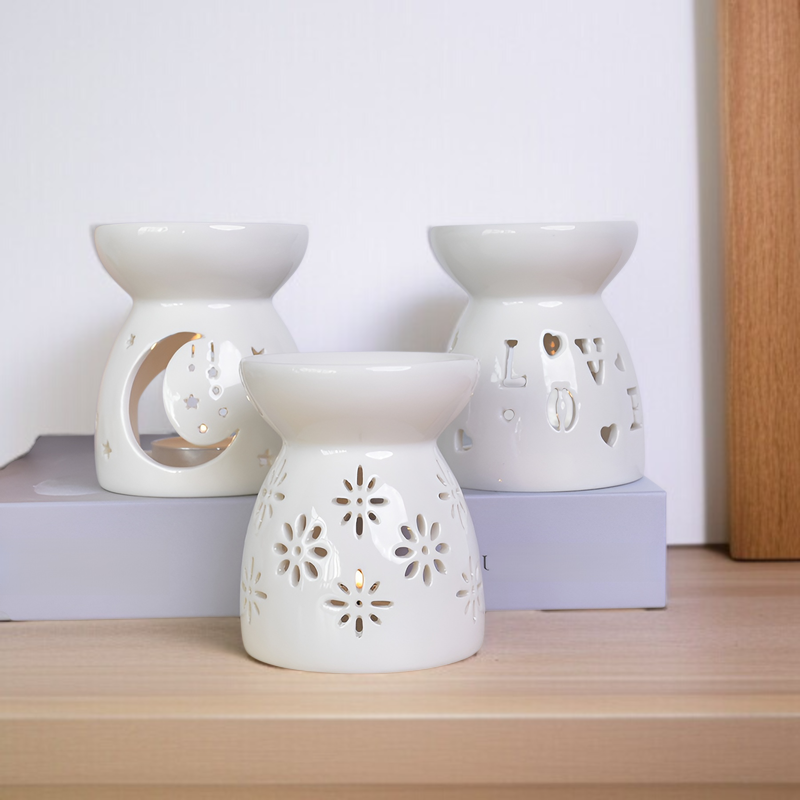 25新作 ホワイトセラミック アロマオイルバーナー キャンドルアロマランプ 工場直販 | 跨境人気商品