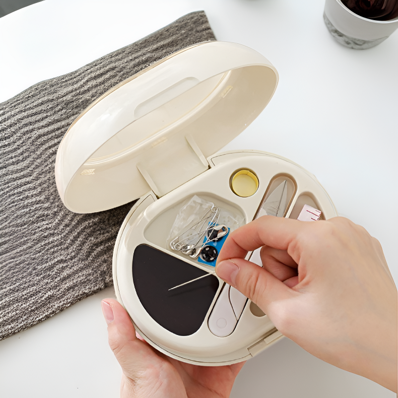 家庭縫紉套裝透明蓋設計