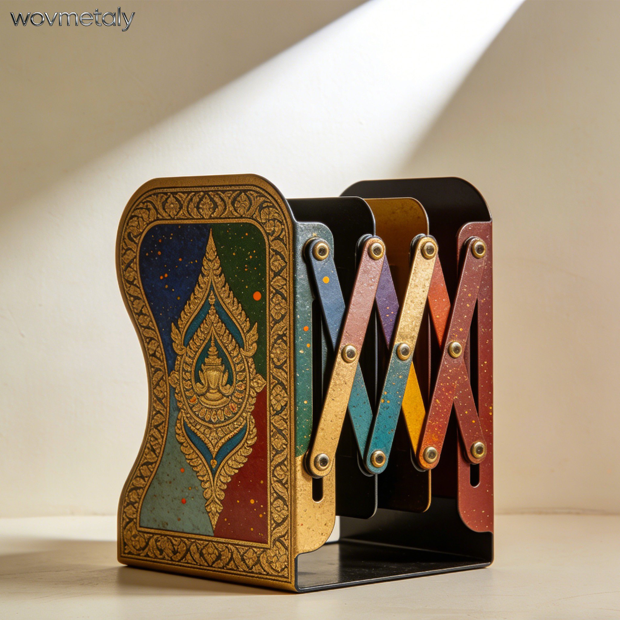 ชั้นวางแฟ้มตั้งโต๊ะแบบยืดได้ ขนาดปรับได้ สะดวกต่อการใช้งาน