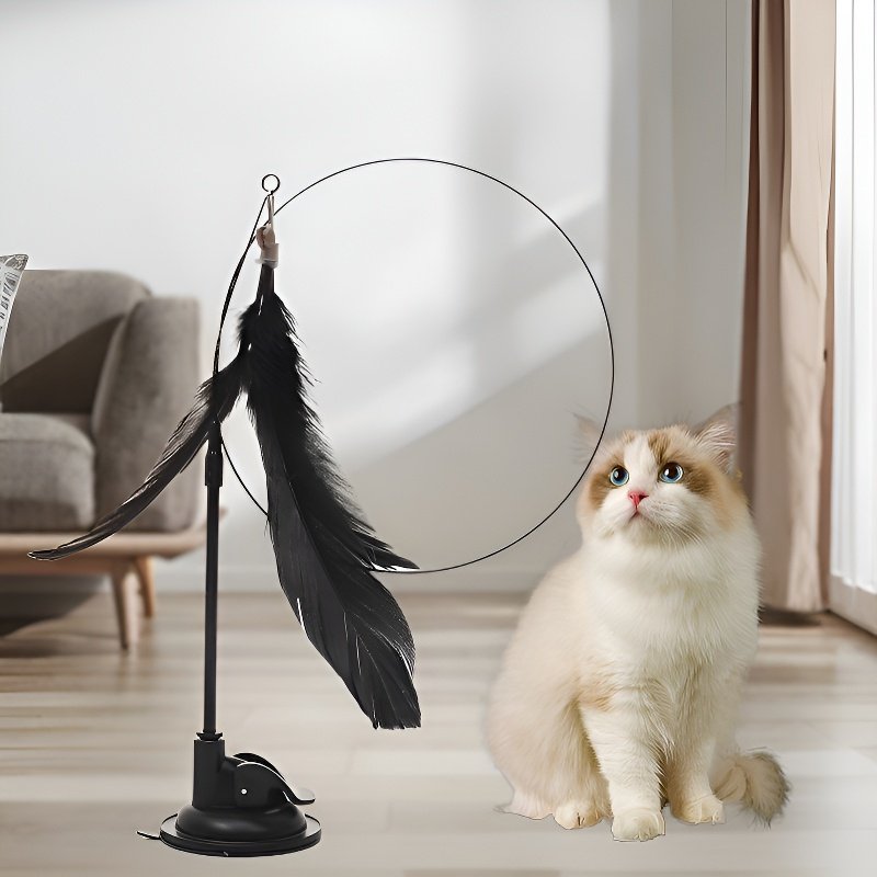 Suction Base Cat Toy Wand