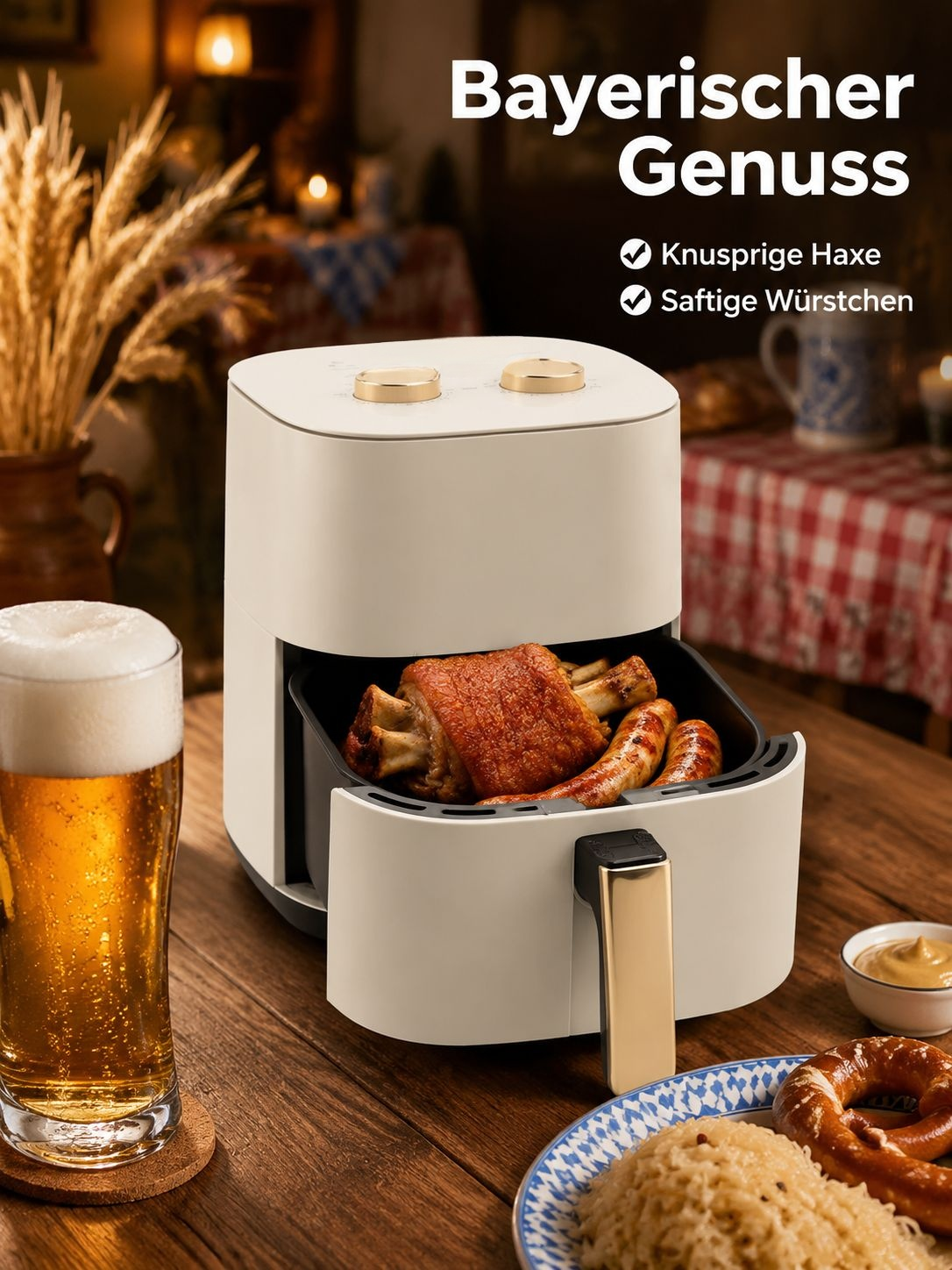 Multifunktionaler Heißluftfritteuse Backofen