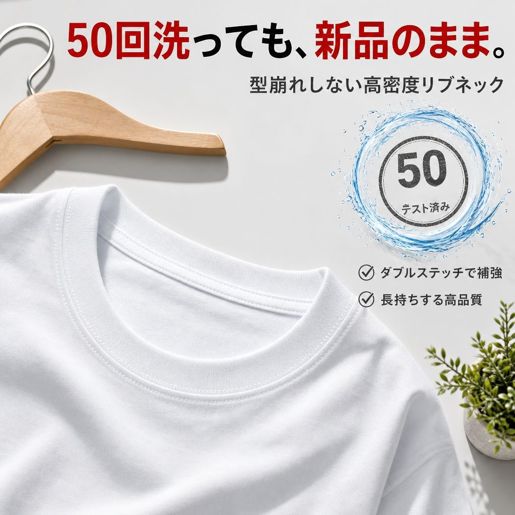 純綿190gベーシック半袖Tシャツ